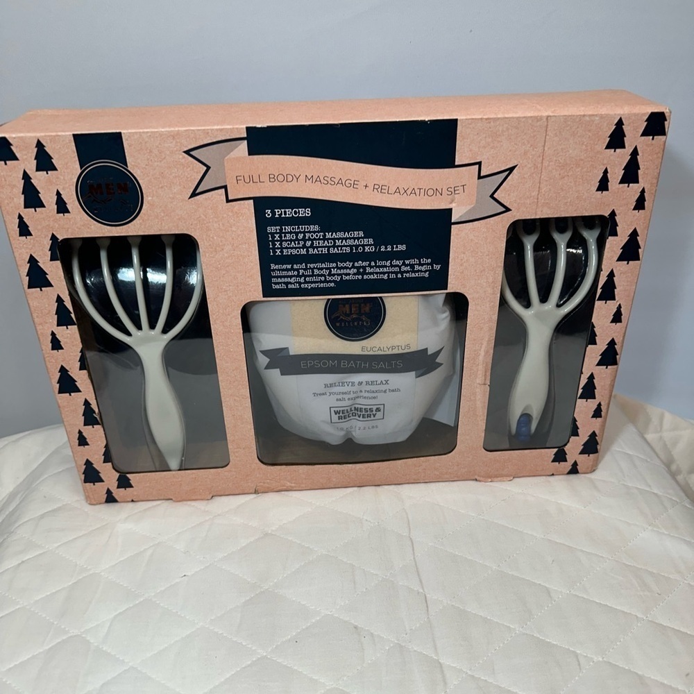 Men Wellness Full Body Massage and Relaxation Revitalization Set. New In Box. - Picture 7 of 8